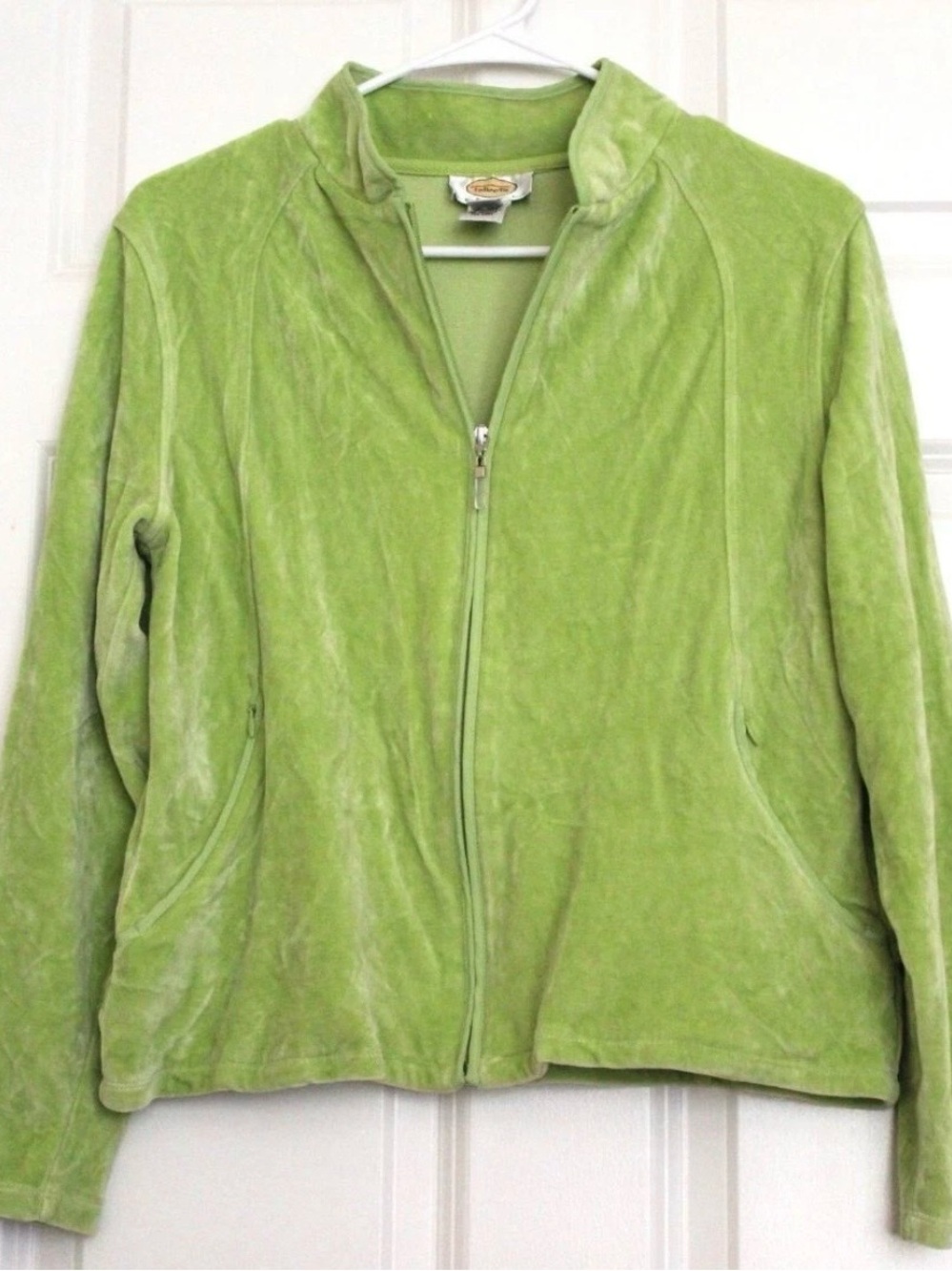 Vintage Talbots  Green Women's Zip-Up Plush Jacket